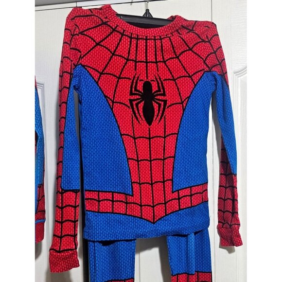 Disney Store Marvel Spider-Man PJ Pals Pajamas Lot Spiderman Costume Kids 7 8 - Picture 2 of 9